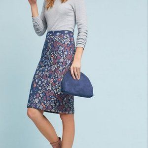Anthropologie Maeve Floral pencil skirt NWOT